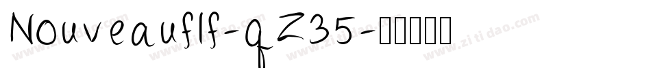 Nouveauflf-qZ35字体转换