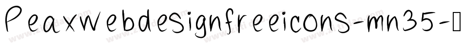 Peaxwebdesignfreeicons-mn35字体转换