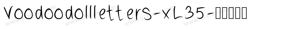 Voodoodollletters-xL35字体转换