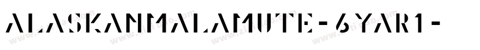 AlaskanMalamute-6Yar1字体转换