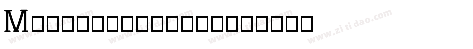 MjFont-Regular字体转换