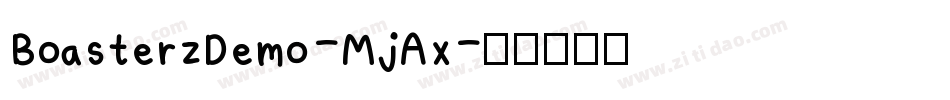 BoasterzDemo-MjAx字体转换