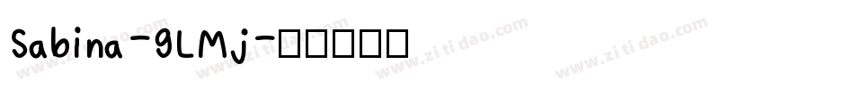 Sabina-9LMj字体转换
