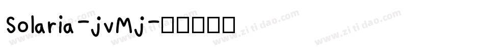 Solaria-jvMj字体转换