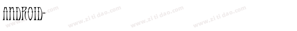 android字体转换