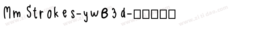 MmStrokes-ywB3d字体转换