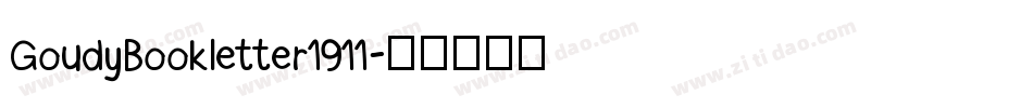 GoudyBookletter1911字体转换