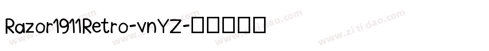 Razor1911Retro-vnYZ字体转换