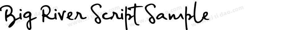 Big-River-Script-Sample字体转换