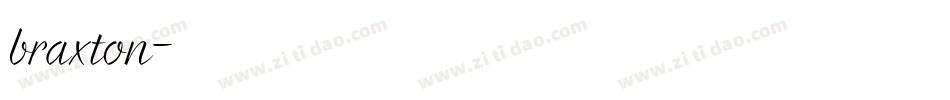 braxton字体转换