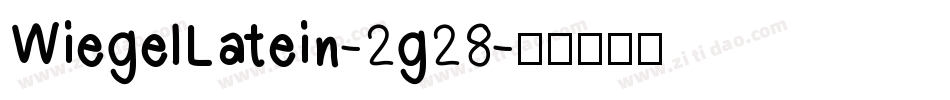 WiegelLatein-2g28字体转换