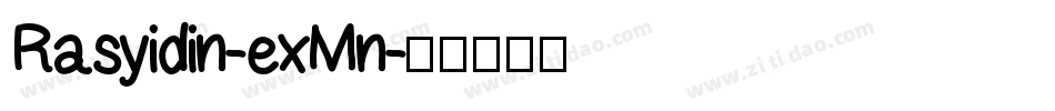 Rasyidin-exMn字体转换