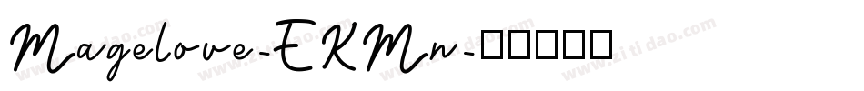 Magelove-EKMn字体转换