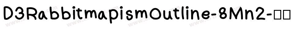 D3RabbitmapismOutline-8Mn2字体转换