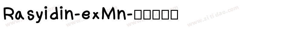 Rasyidin-exMn字体转换