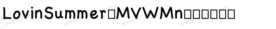LovinSummer-MVWMn字体转换