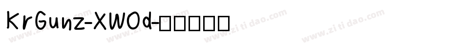KrGunz-XWOd字体转换 KrGunz-XWOd字体转换