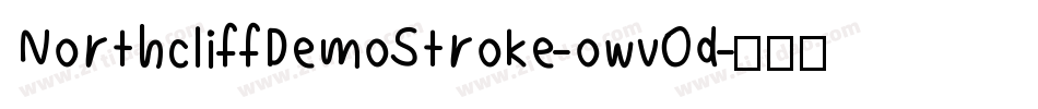 NorthcliffDemoStroke-owvOd字体转换