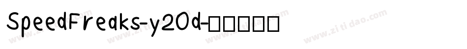 SpeedFreaks-y2Od字体转换