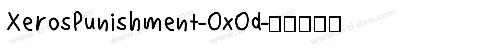XerosPunishment-OxOd字体转换