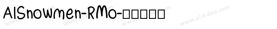 AlSnowmen-RMo字体转换
