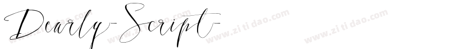 Dearly-Script字体转换