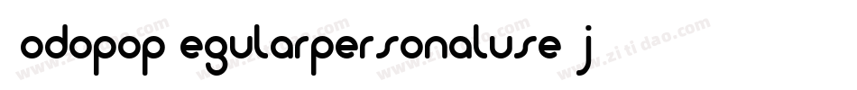 DodopopRegularpersonaluse-jGK7字体转换