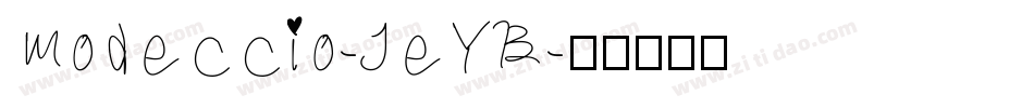 Modeccio-JeYB字体转换