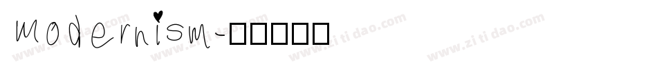 Modernism字体转换