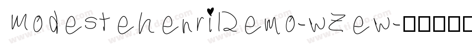 ModestehenriDemo-wZew字体转换