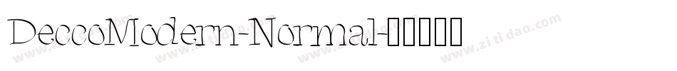 DeccoModern-Normal字体转换