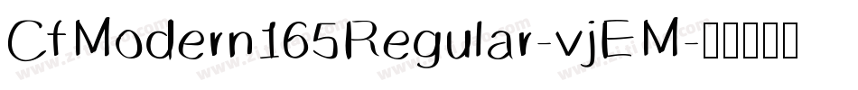 CfModern165Regular-vjEM字体转换