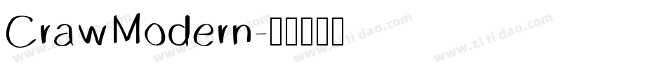 CrawModern字体转换