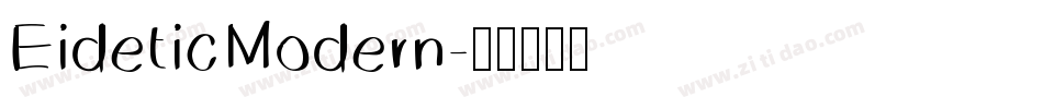 EideticModern字体转换