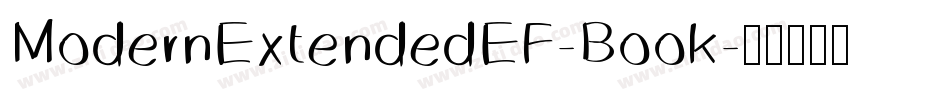 ModernExtendedEF-Book字体转换