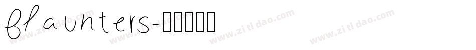 Flaunters字体转换
