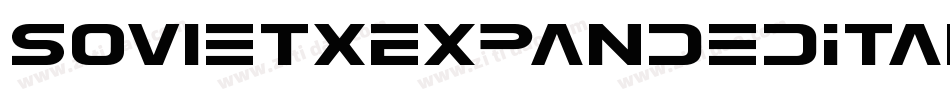 SovietXExpandedItalic-0JXR字体转换