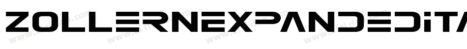 ZollernExpandedItalic-EWnj字体转换