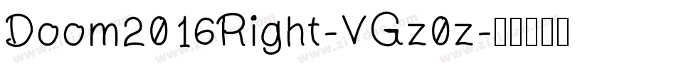 Doom2016Right-VGz0z字体转换
