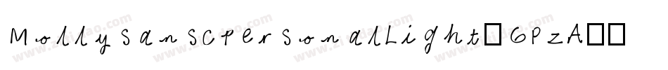 MollysanscpersonalLight-6PzA字体转换