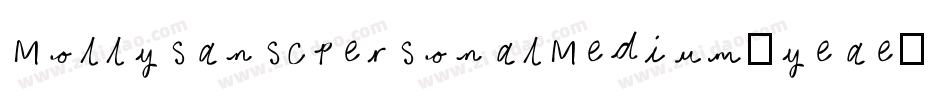 MollysanscpersonalMedium-yeae字体转换