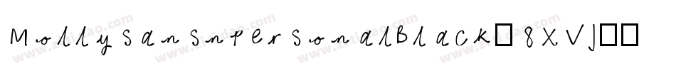 MollysansnpersonalBlack-8XVJ字体转换