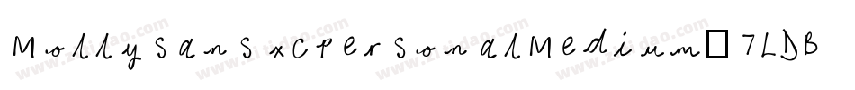 MollysansxcpersonalMedium-7LDB字体转换