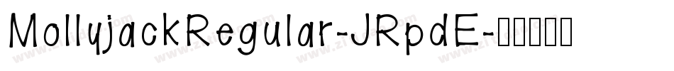 MollyjackRegular-JRpdE字体转换