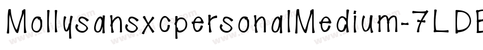 MollysansxcpersonalMedium-7LDB字体转换