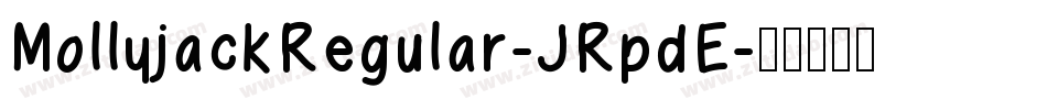 MollyjackRegular-JRpdE字体转换