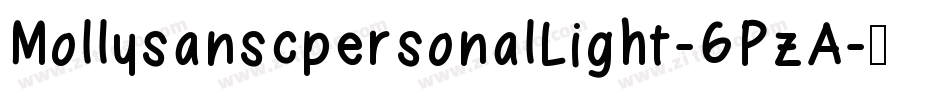 MollysanscpersonalLight-6PzA字体转换