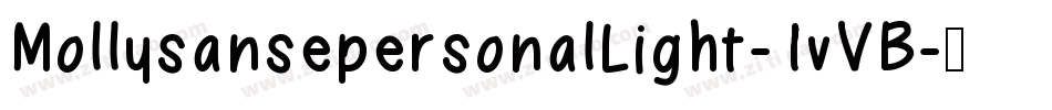 MollysansepersonalLight-1vVB字体转换