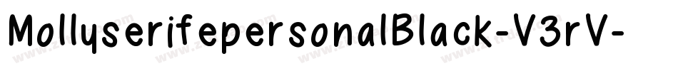 MollyserifepersonalBlack-V3rV字体转换