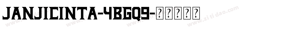 JanjiCinta-4Bgq9字体转换